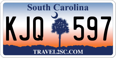 SC license plate KJQ597