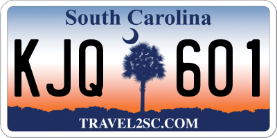 SC license plate KJQ601