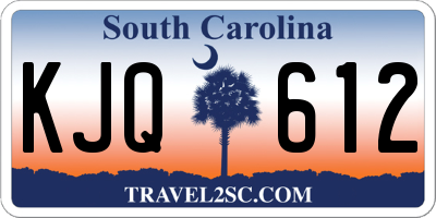SC license plate KJQ612