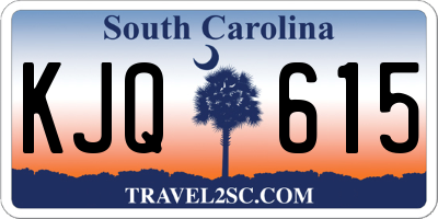 SC license plate KJQ615