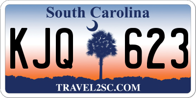 SC license plate KJQ623