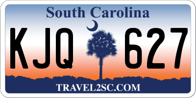 SC license plate KJQ627