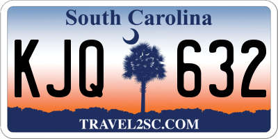 SC license plate KJQ632