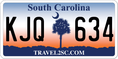 SC license plate KJQ634