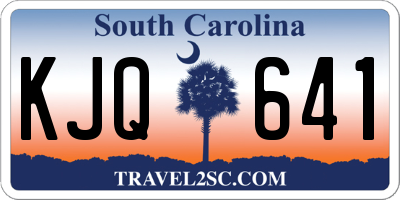 SC license plate KJQ641