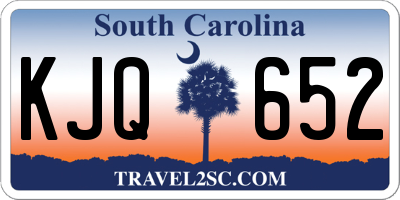 SC license plate KJQ652