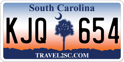 SC license plate KJQ654