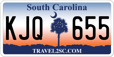 SC license plate KJQ655