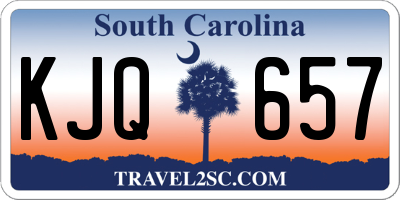 SC license plate KJQ657