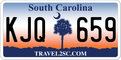 SC license plate KJQ659