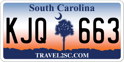 SC license plate KJQ663