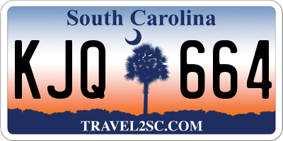 SC license plate KJQ664