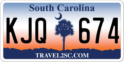 SC license plate KJQ674