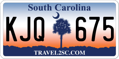 SC license plate KJQ675