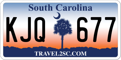 SC license plate KJQ677