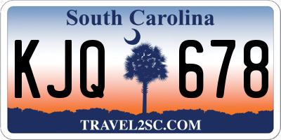 SC license plate KJQ678