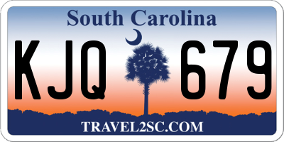 SC license plate KJQ679