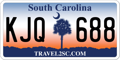 SC license plate KJQ688