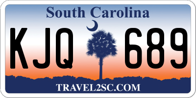 SC license plate KJQ689