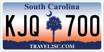 SC license plate KJQ700