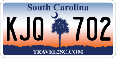 SC license plate KJQ702