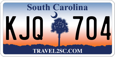 SC license plate KJQ704