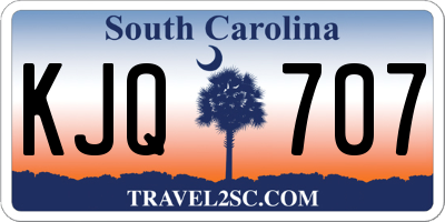 SC license plate KJQ707