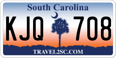 SC license plate KJQ708