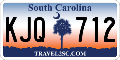SC license plate KJQ712