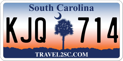 SC license plate KJQ714