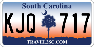 SC license plate KJQ717