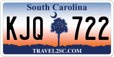 SC license plate KJQ722