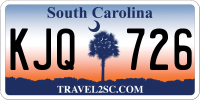 SC license plate KJQ726