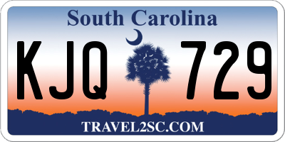 SC license plate KJQ729
