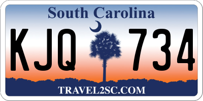SC license plate KJQ734