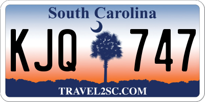 SC license plate KJQ747