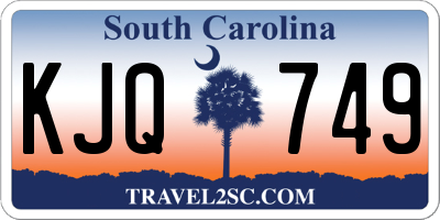 SC license plate KJQ749