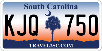 SC license plate KJQ750