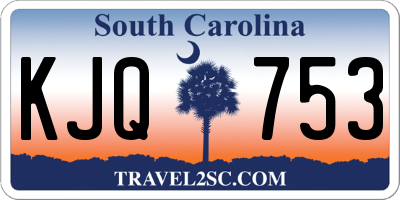 SC license plate KJQ753