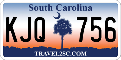 SC license plate KJQ756