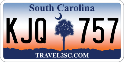 SC license plate KJQ757