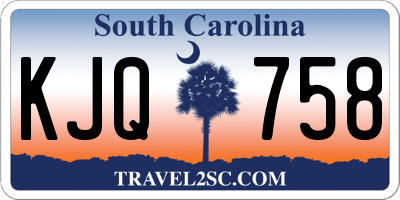 SC license plate KJQ758