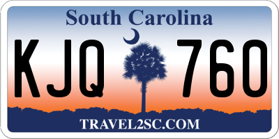 SC license plate KJQ760