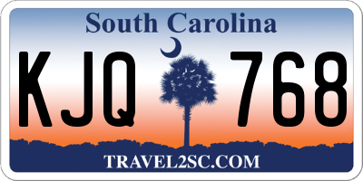 SC license plate KJQ768