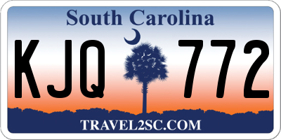 SC license plate KJQ772