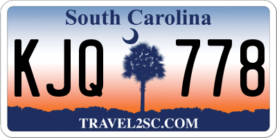 SC license plate KJQ778
