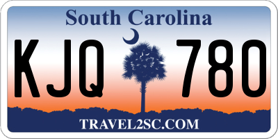 SC license plate KJQ780