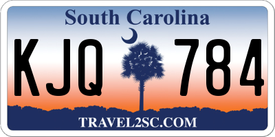 SC license plate KJQ784