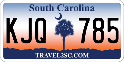 SC license plate KJQ785