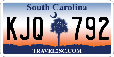 SC license plate KJQ792